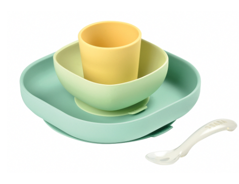 BEABA矽膠學習餐具4件組