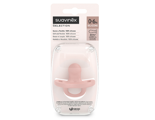 Suavinex超輕全矽膠雙扁型安撫奶嘴 